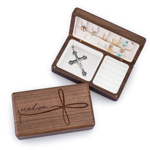 First Communion Customized Jewelry Wooden Box - GiftShire
