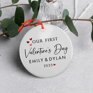 First Valentine's Day Ornaments for Couples - GiftShire