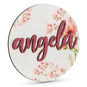 Wooden Flower Name Sign - GiftShire