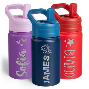 Food Grade Hydration! Kids Personalized Water Bottle - 12 Oz - GiftShire