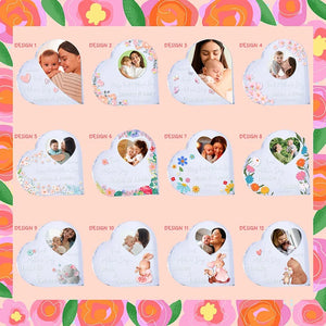 Free-standing Photo Heart Block for Mother's Day - GiftShire