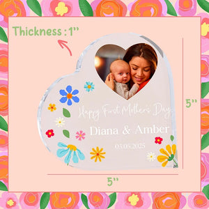Free-standing Photo Heart Block for Mother's Day - GiftShire