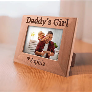 Christmas Gift for Dad, Daddy's Girl, Personalized Dad Picture Frame - GiftShire