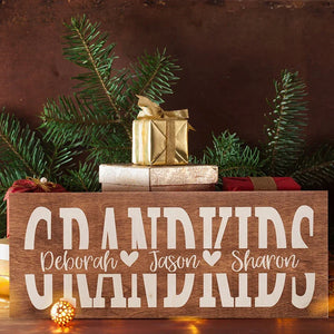 Grandkids Names Sign for Grandparents Home Decor - GiftShire