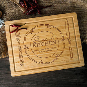 Grandma's Kitchen Personalized Cutting Board - GiftShire
