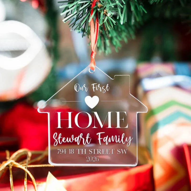 Glass House Ornament