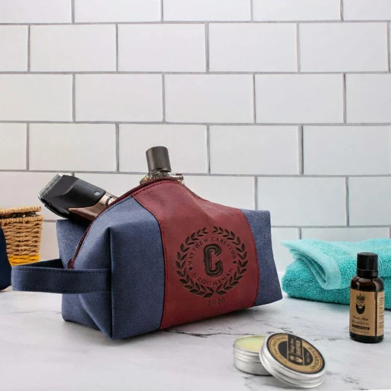 Groomsmen Toiletry Bag, Gift For Groom's Best Friend