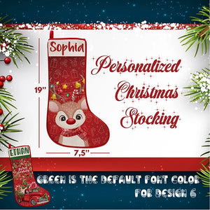 Inspirational Stockings for Christmas with Custom Name - GiftShire