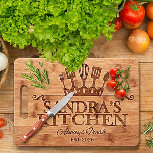 Knife Friendly Cutting Board with Handle for Moms - GiftShire