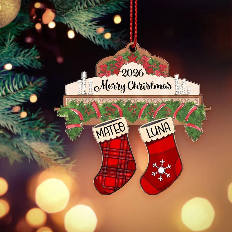 Merry Christmas Ornament, Custom Family Christmas Decorations