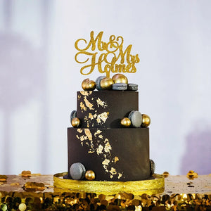 Mr and Mrs Custom Wedding Cake Topper - GiftShire