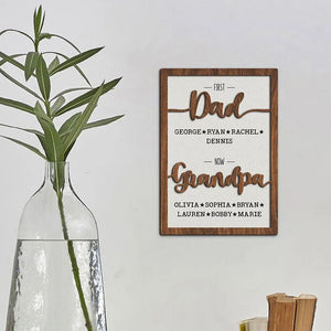 Name Sign For Dad Grandpa - GiftShire