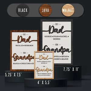 Name Sign For Dad Grandpa - GiftShire