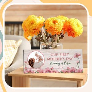 Personalized 1st Mother’s Day Gift – Photo Upload Wall Sign - GiftShire