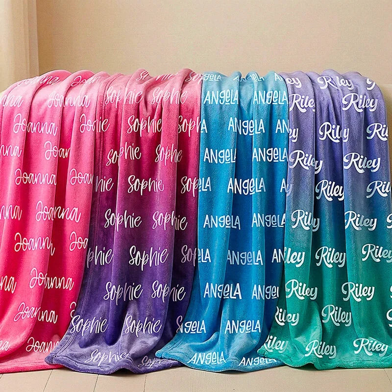 Personalized Baby Name Blanket – Soft and Warm Blankets for Girls & Boys