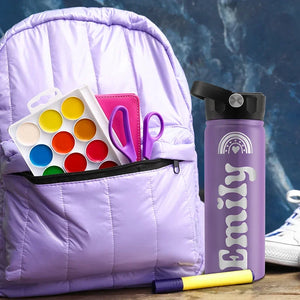 Personalized Back To School Kids Water Bottle - 18 Oz - GiftShire