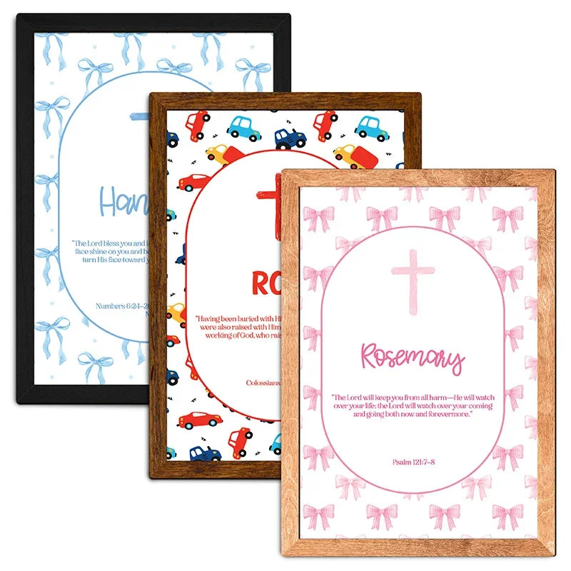 Personalized Baptism Sign With a Selected Verse
