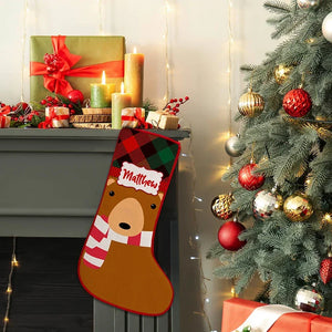 Personalized Christmas Stockings Featuring 7 Festive Characters - GiftShire