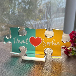 Personalized Couple Names Puzzle for Valentines - GiftShire