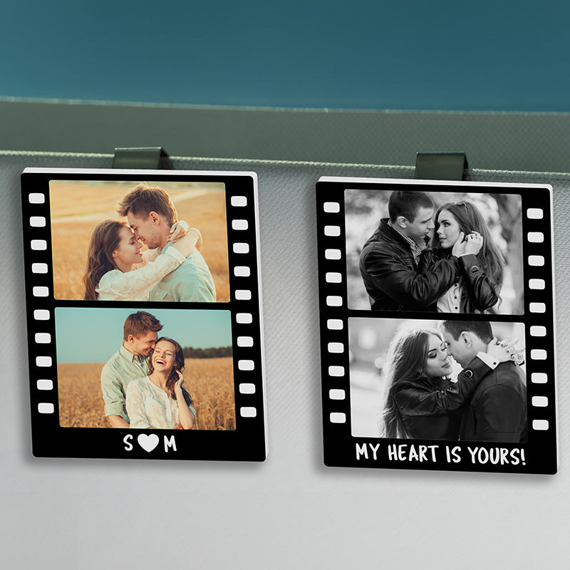 Personalized Film Clip with 2-Photo for Car Visor – GiftShire