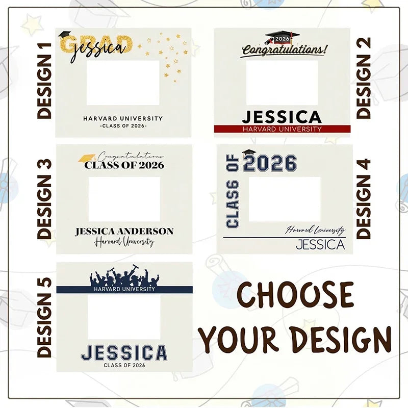 Personalized Graduation Picture Frame with 5 Design Options