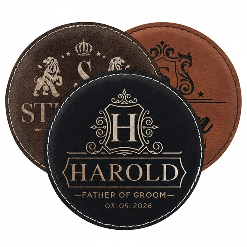 Personalized Groomsmen Coaster For Wedding