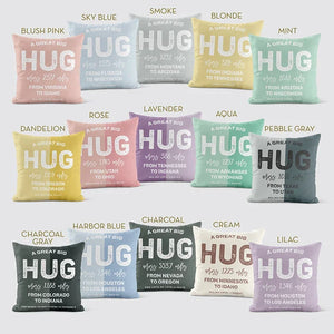Personalized Hug Cushion Pillow with a Big Hug - GiftShire