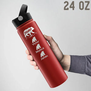 Personalized Mama Bear Water Bottle - GiftShire