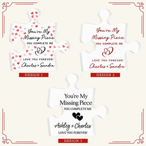Personalized One Piece Puzzle Block Sign for Couples - GiftShire