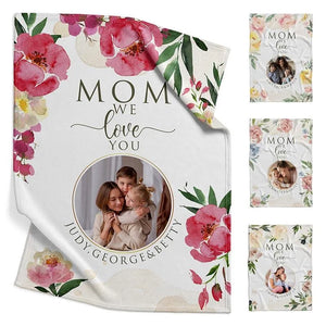 Personalized Photo Mom Blanket - GiftShire