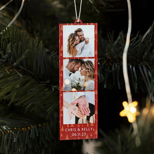 Personalized Photo Token Christmas Ornament - GiftShire