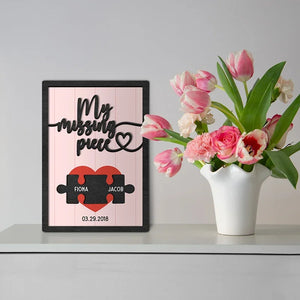 Personalized Puzzle Frame for Couples - GiftShire