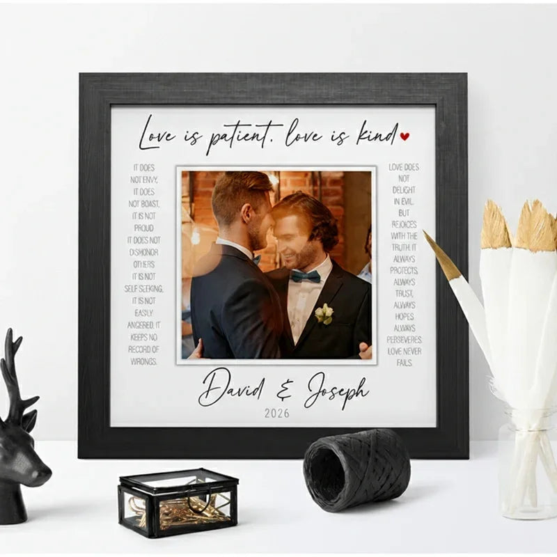 Personalized Square Love Photo Frame