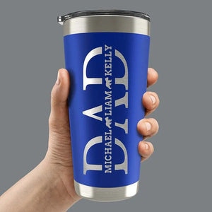 Custom Dad Tumbler with Children's Names - GiftShire