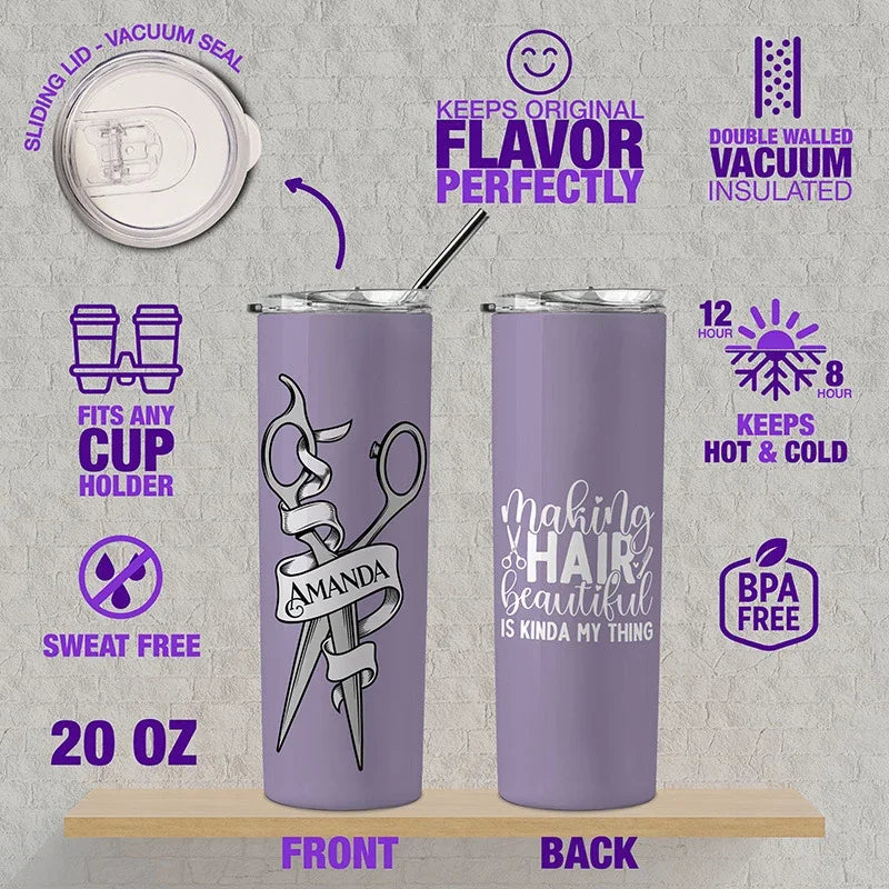Personalized Hairdresser Gift - Hair Stylist Tumblers - GiftShire