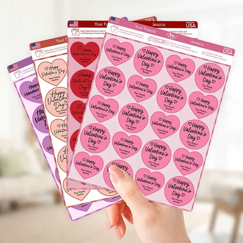 Personalized Valentine Sealing Love Letter Stickers