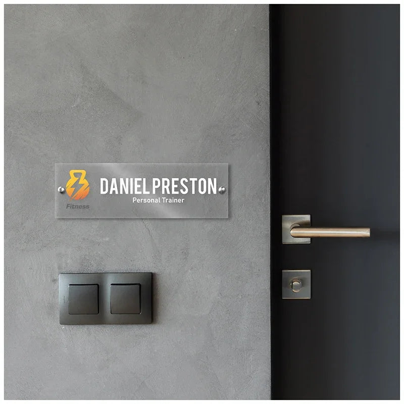Personalized Wall Mount Name Plate with Logo - GiftShire