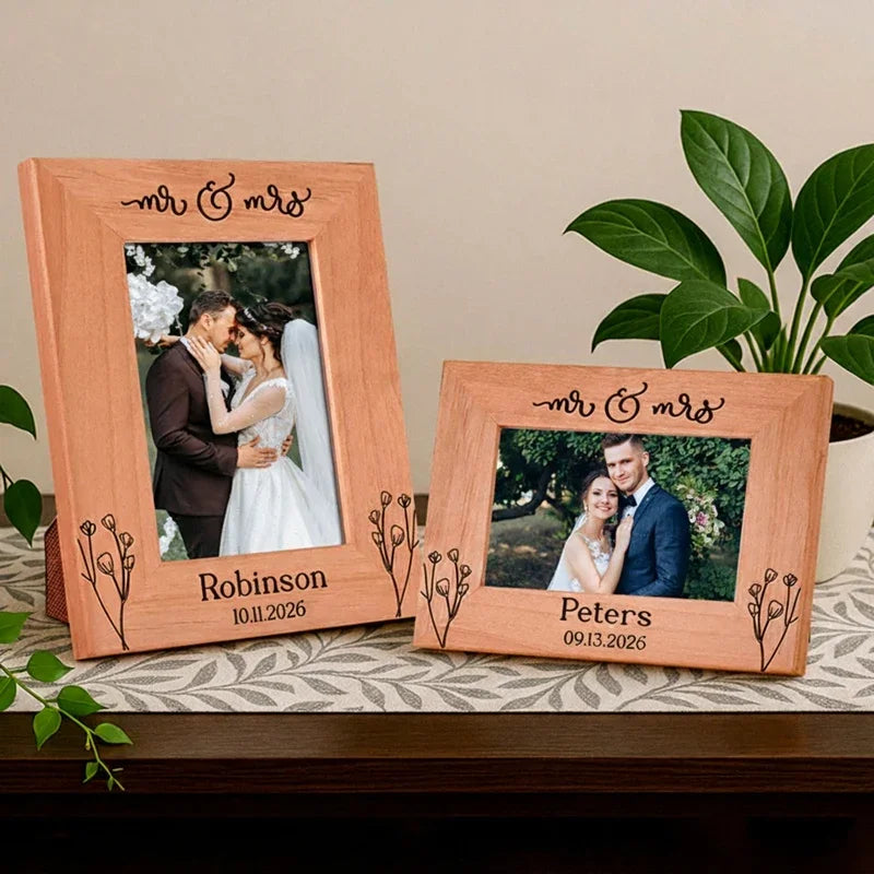 Personalized Wedding Anniversary Frame for Couples