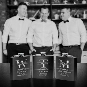 Personalized Wedding Flasks For Groomsmen - GiftShire
