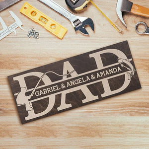 Personalized Wooden Dad Sign - GiftShire