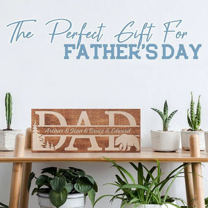 Personalized Wooden Dad Sign - GiftShire