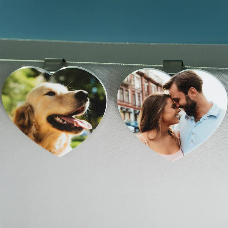 Photo Magnet for Home & Car Clip for Visor