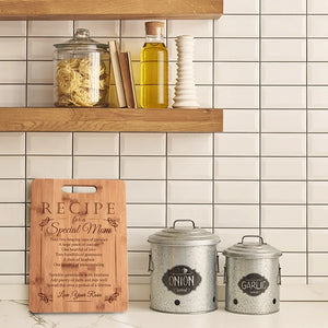 Recipe Engraved Cutting Board for Special Moms - GiftShire