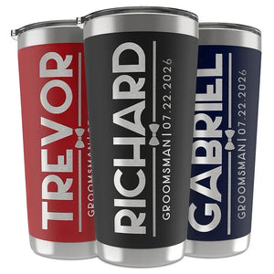 Standout Groomsmen Gift - Custom Engraved Tumbler - GiftShire