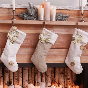 Stocking Name Tag Ornaments for Christmas - GiftShire