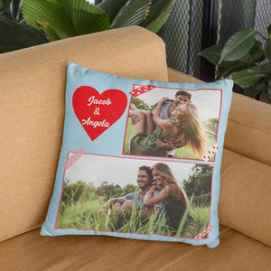Valentine's Pillowcase - Couple’s Photo Collage Gift - GiftShire
