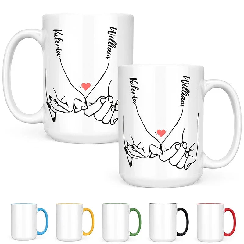 Valentines Pinky Promise Personalized Mug