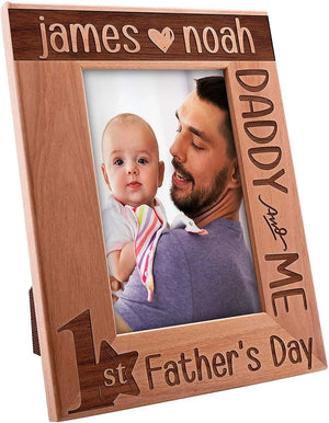 Personalized Picture Frames, 1st Father's Day, Daddy and Me Frame - GiftShire