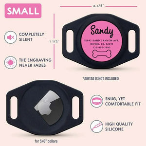 AirTag Cover Dog Collar or Harness Personalized, Custom Airtag Holder - GiftShire