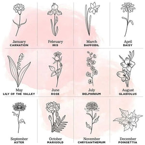 Luxurious Travel Jewelry Box for Women with Custom Birth Flower - GiftShire